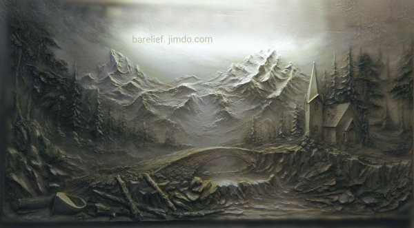 Александр Плющев картины барельефы