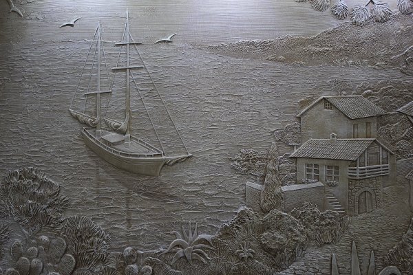 Барельеф море