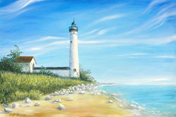 Владивосток Маяк живопись