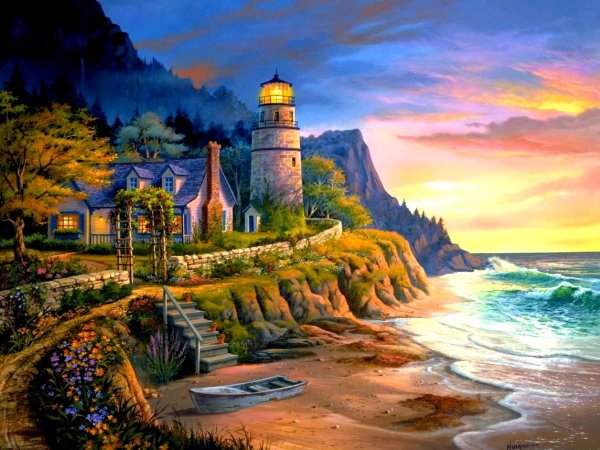 Томас Кинкейд море Маяк
