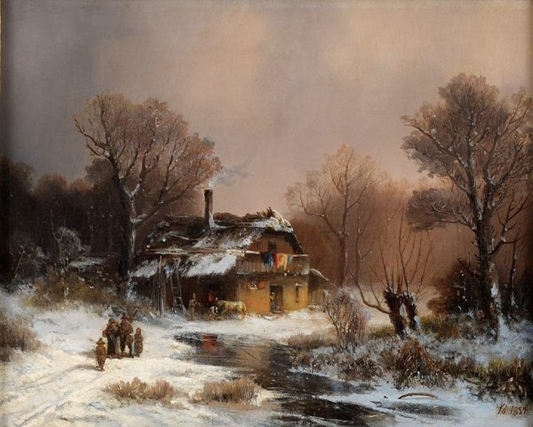 Александр Самохвалов живопись зимние пейзажи