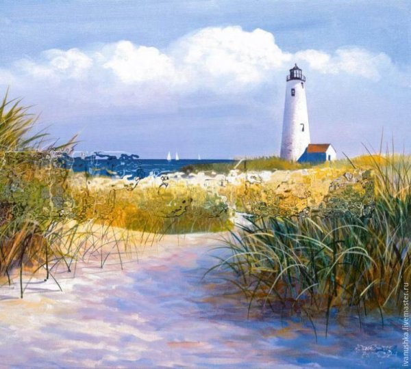 Дюны море живопись