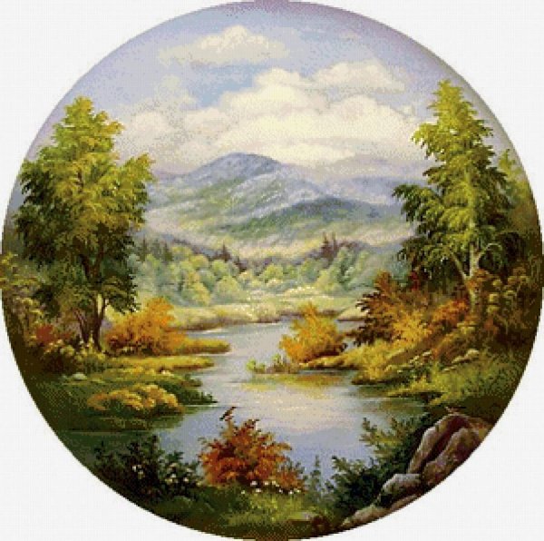 Красивые пейзажи в круге