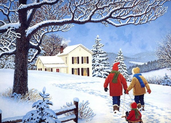 Художник Джон Слоан зима