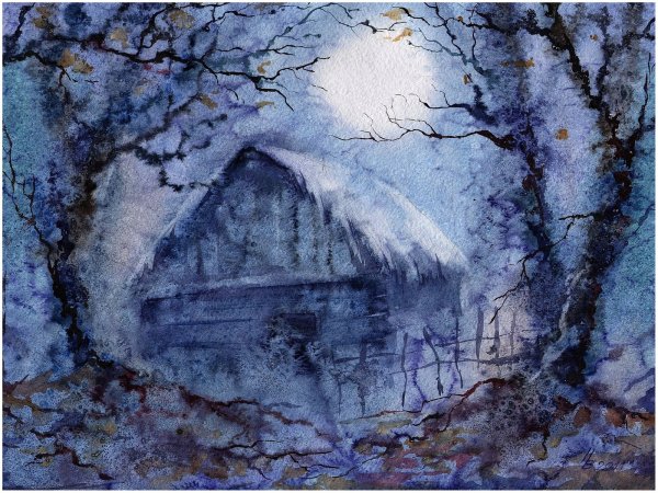 Рисование по мокрому солью для детей