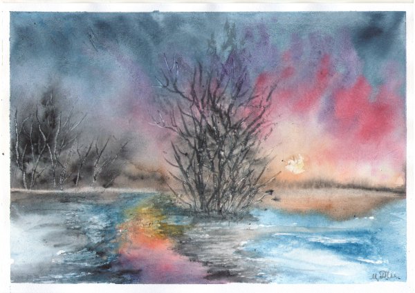 Рисование солью