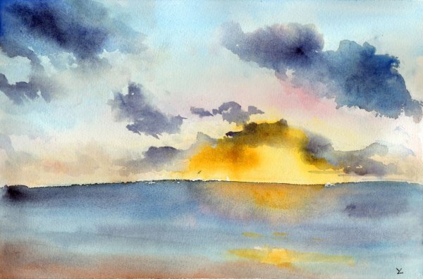 Аля Прима пейзаж