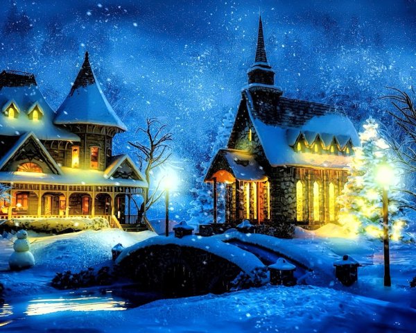 Теплой зимней ночи