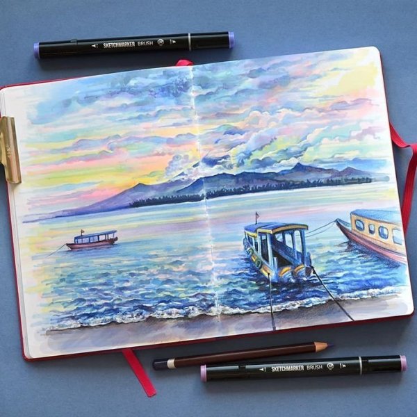 Лена Дегтяренко акварель