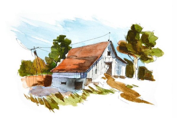 Рисунки акварелью