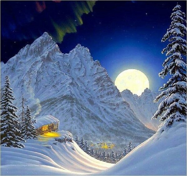 Волшебная зимняя ночь
