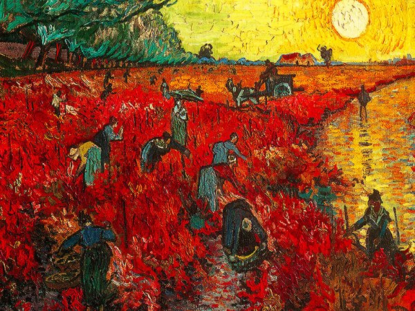 Красные виноградники в Арле Винсент Ван