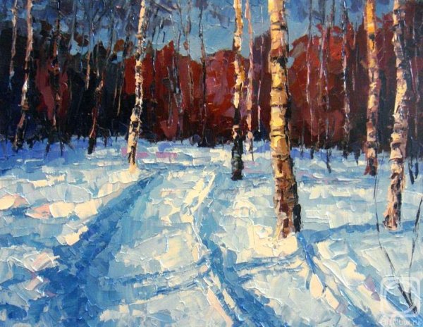 Леонид Афремов зимние картины