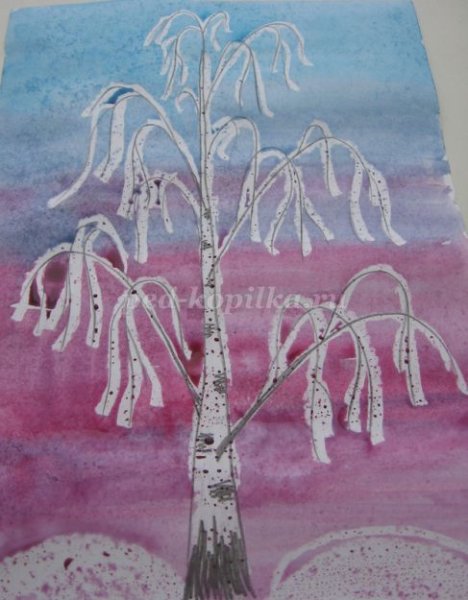 Рисование«белая береза под моим окном…» В ст гр