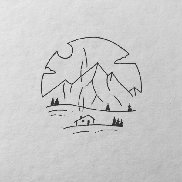 Рисунки для срисовки природа