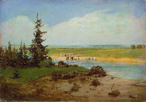 Алексей Саврасов живопись осень 1871