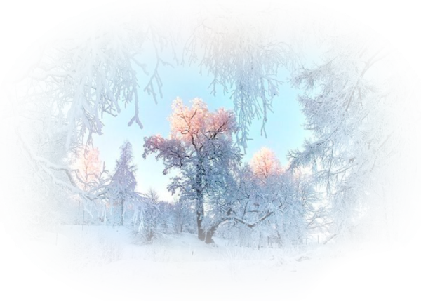 Зима без фона