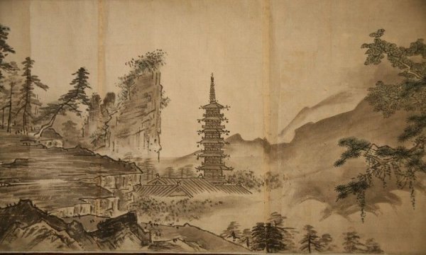 Японская живопись Сэссю