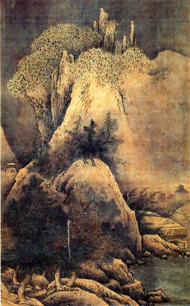 Сэссю. Зимний пейзаж. Национальный музей, Токио.