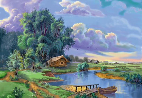 Художник Цыганов Виктор Захарович чарующие пейзажи