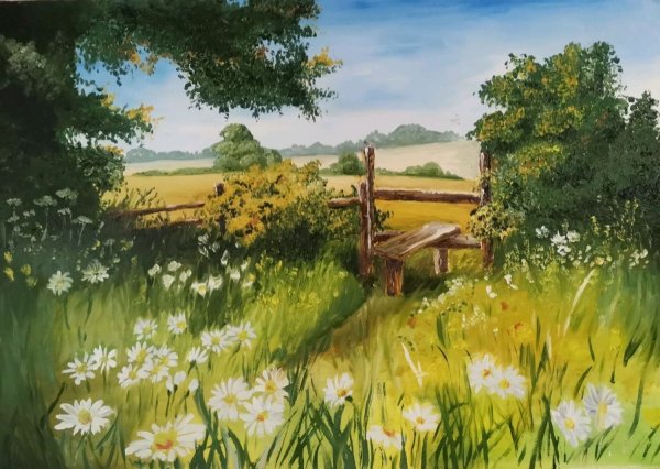 Картина летний день