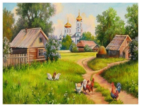 Деревенская Церковь Есенинская Русь