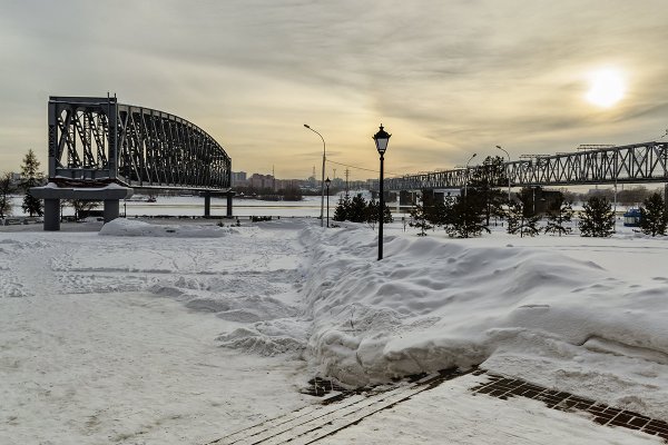 Набережная Новосибирск зима 2021