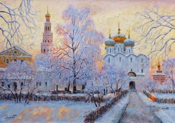 Покровский собор в Измайлово в снегу