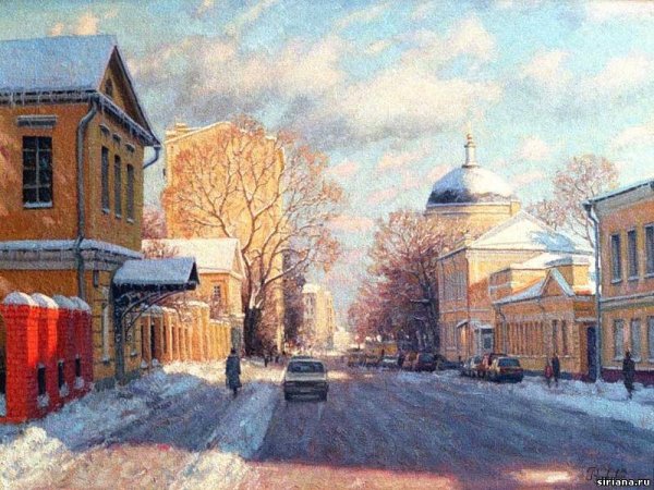Художник Алексей Бутырский « зимний вечер «