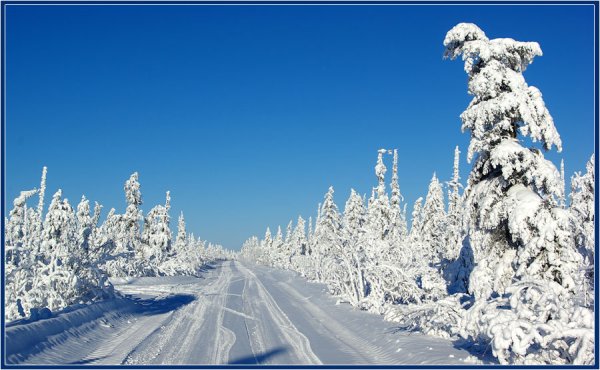Якутская дорога зимняя