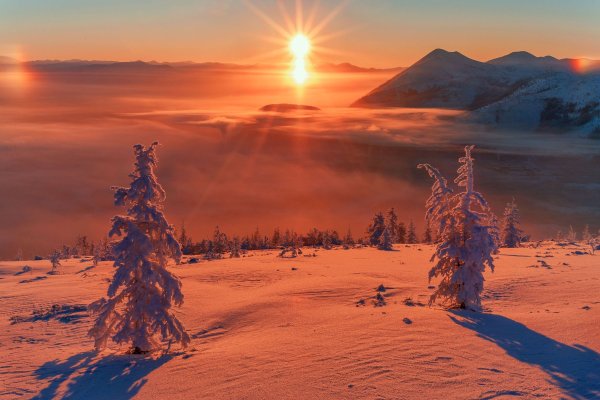 Оймякон природа зимой