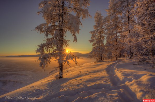 Закат в Оймяконе