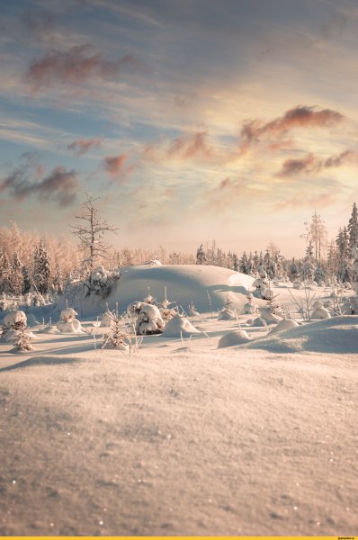 Зимний пейзаж 3d