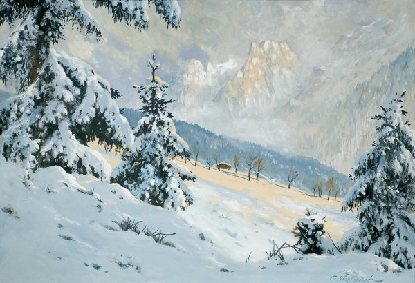 Вещилов Константин Александрович зимний пейзаж