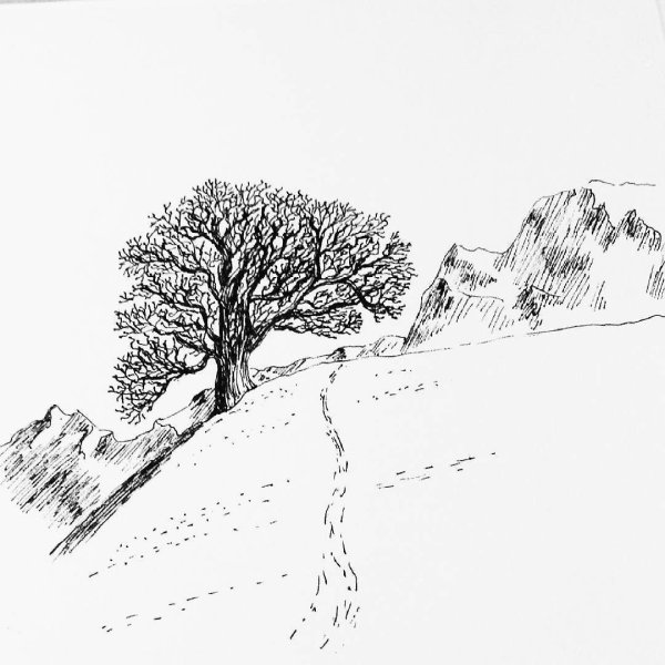 Пейзаж маркерами