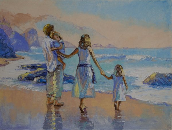 Семейное счастье в живописи