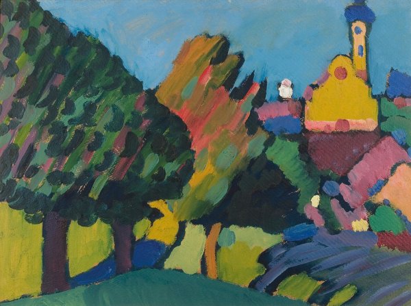 Кандинский Василий Васильевич осень в Мурнау 1908