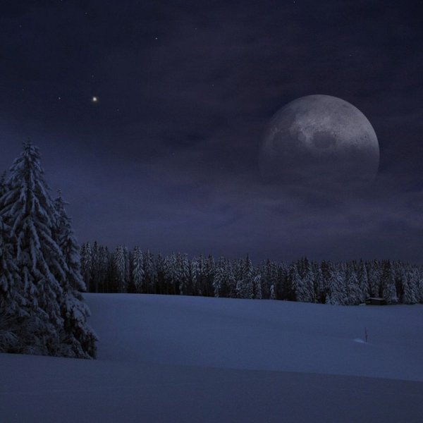 Луна зимой