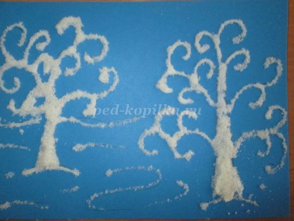 Аппликация манкой