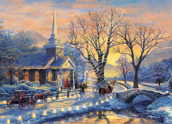 Художник Томас Кинкейд зима