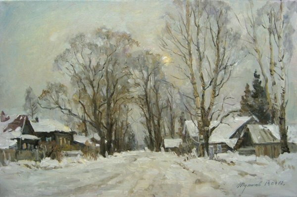 Владимир Туписов зимний пейзаж