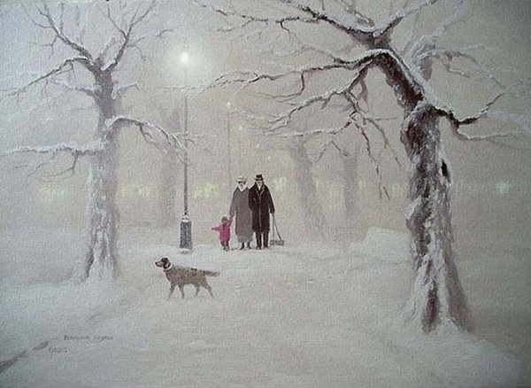 Андрей Репников зима живопись