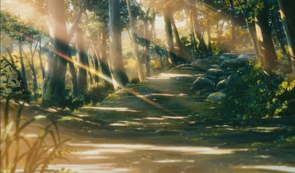 Аниме пейзажи Макото Синкай