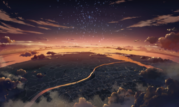 Эстетика Макото Синкай железная дорога