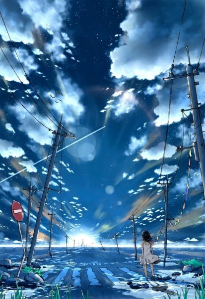 Макото Синкай рисовка