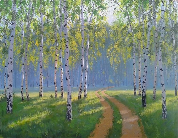 Живопись Ивана Бунина Берёзовая роща