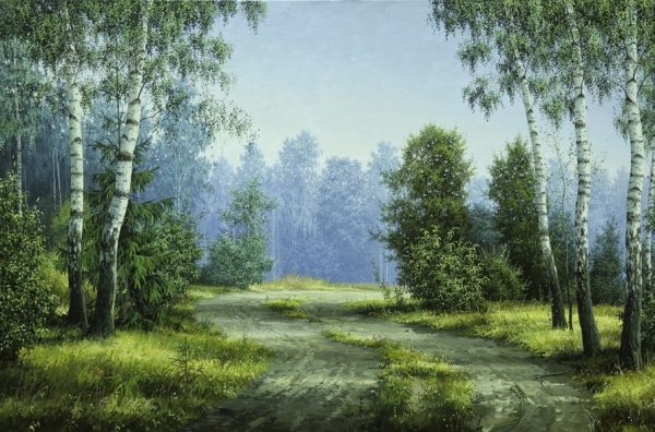 Картина Анищенко Владимир Анищенко Лесная дорога