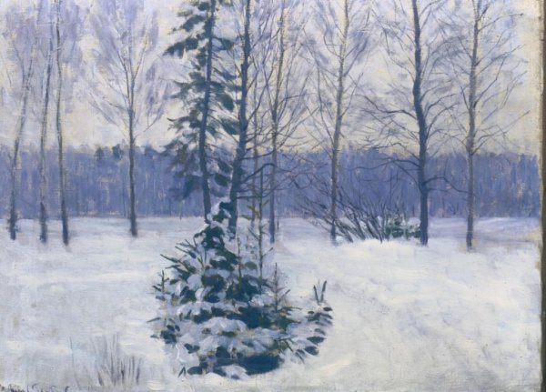 Грабарь зимний пейзаж 1954