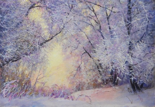 Художник рем Сайфульмулюков пейзажи зимние