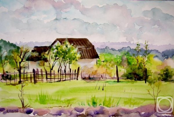 Живопись на тонированной бумаге